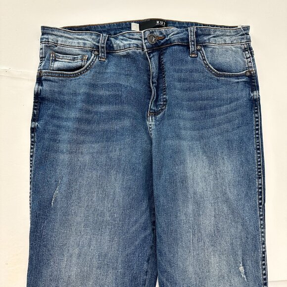 KUT From the Kloth Diana High Rise Fab Ab Ankle Skinny Women's size 14 Blue Jean - Picture 2 of 5